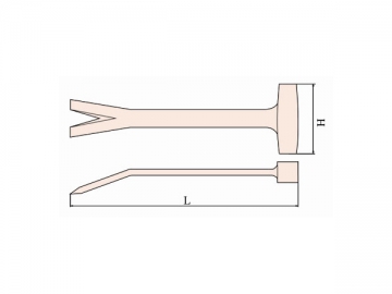 241 Non Sparking Wrecking Bar with Hammer