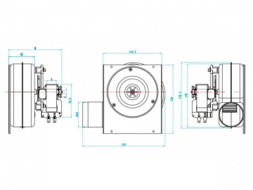 Wall Mounted Steel Case Blowing Fan