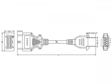 Volvo 8-Pin Cable