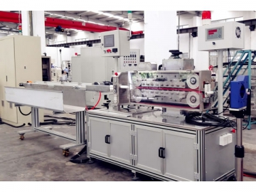 Precision angiography tube co-extrusion line