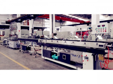 Medical trachea cannula tube extrusion line