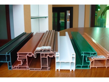 PVC Door/Window Profile / Porous Threading Pipe Extrusion Line