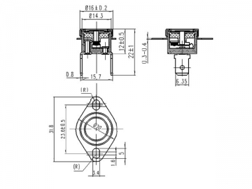 Disc Thermostat, KSD Series