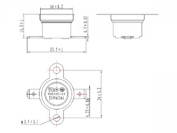 Disc Thermostat, KSD Series