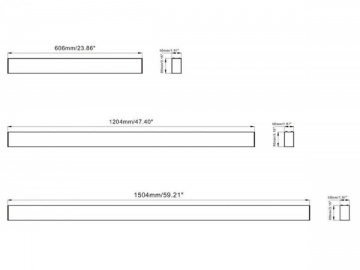 SL8050 LED Linear Light in Single Run