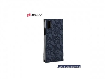 iPhone X Case Leather Flip Cover