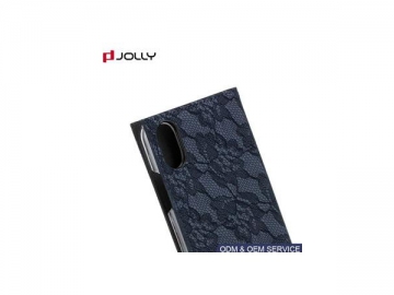 iPhone X Case Leather Flip Cover