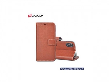 PU iPhone X Wallet Phone Case