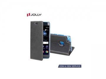 Huawei P10 Lite Leather Case, Waterproof Cell Phone Case