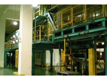 Overhead Rubber Batch Off Cooling Line