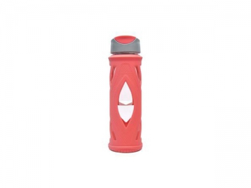 Glass Water Bottle with Flip Lid