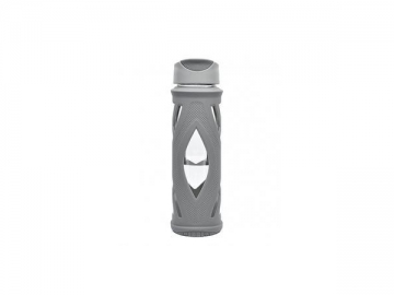 Glass Water Bottle with Flip Lid
