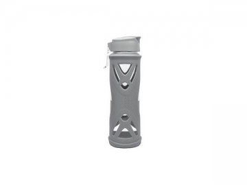 Glass Water Bottle with Flip Lid